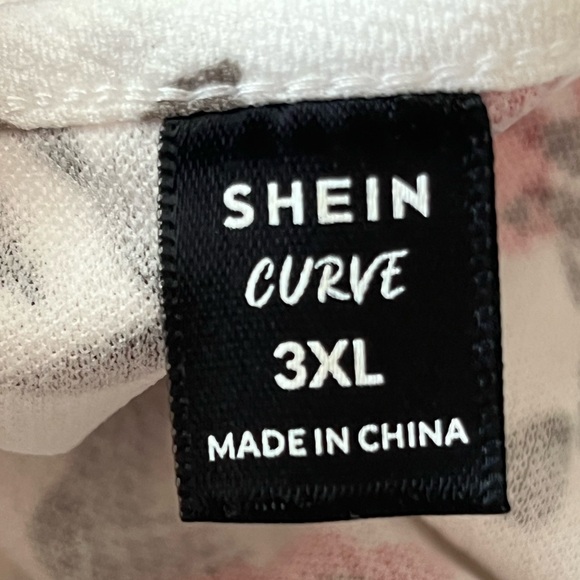 NWT 3X Shein Curve Long Sleeved Floral Dress - Picture 7 of 9